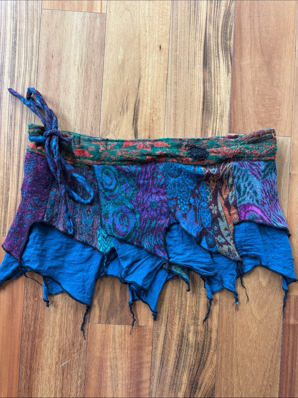 Boho mini skirt